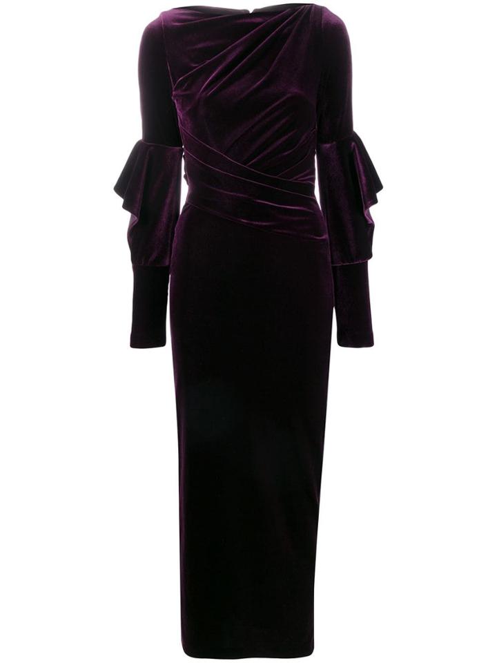 Talbot Runhof Rosia Evening Gown - Purple