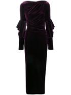 Talbot Runhof Rosia Evening Gown - Purple