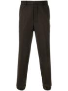 Ami Alexandre Mattiussi Elasticized Hem Carrot Fit Trousers - Brown