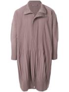 Homme Plissé Issey Miyake Pleated Coat - Pink