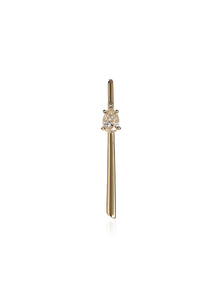 Jade Trau 18kt Yellow Gold Rae Ear Climber Cuff Earring