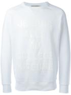 Maison Kitsuné 'je Suis' Print Sweatshirt - White