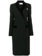 Christopher Kane Velvet Lapel Tailored Coat - Black