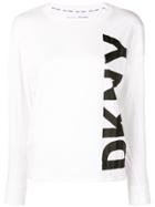 Dkny Longsleeved Logo T-shirt - White
