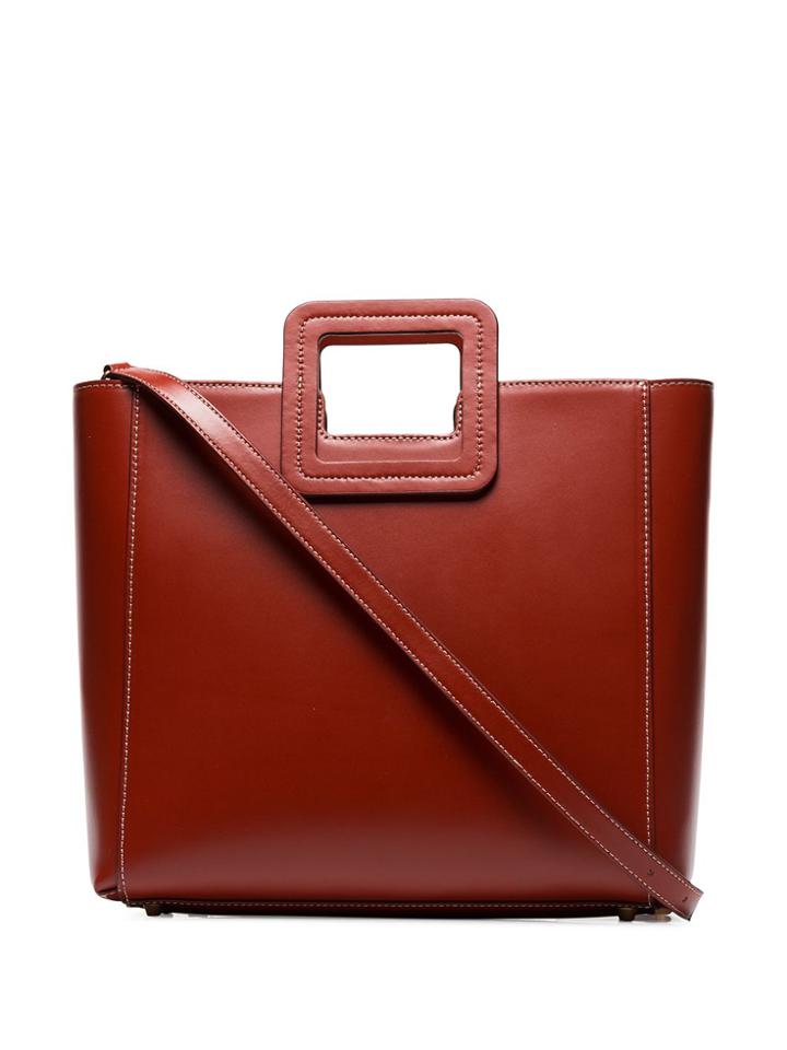 Staud Shirley Square Tote Bag - Brown