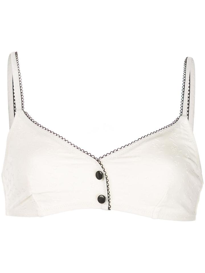 Morgan Lane Estelle Bikini Top - White
