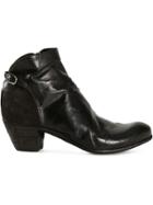 Officine Creative Side Zip Ankle Boots - Black