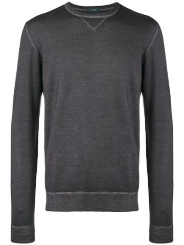 Zanone Zanone - Man - Sweat Tinto Merino - Grey