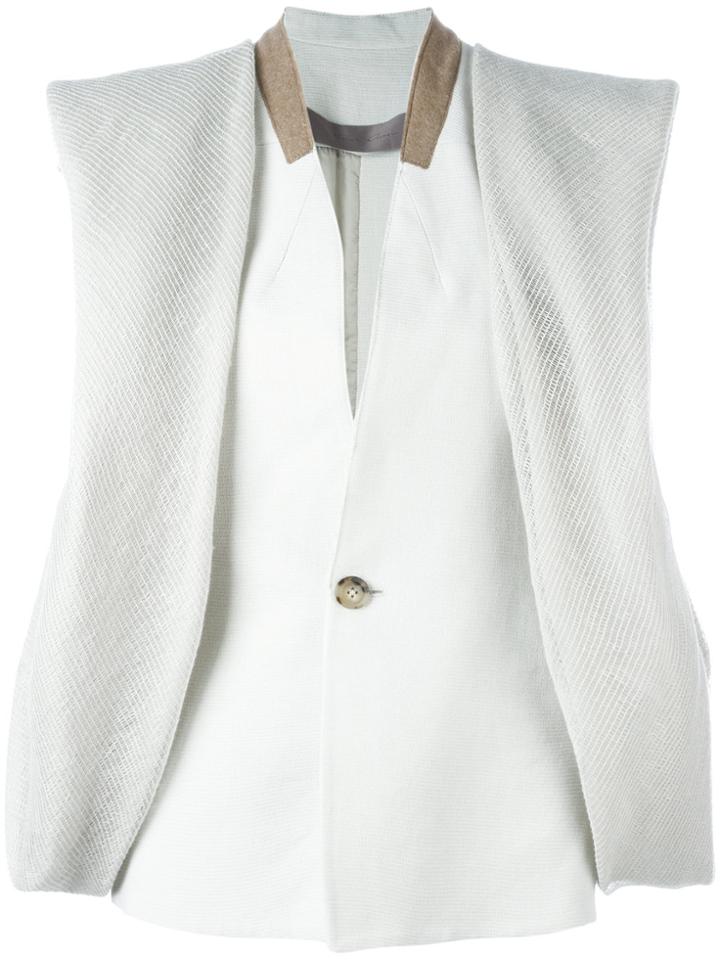 Rick Owens Wreathed Jacket - Nude & Neutrals