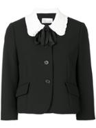 Red Valentino Contrast Collar Jacket - Black