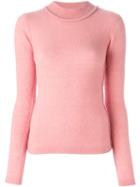 Roksanda High Neck Sweater, Women's, Size: Medium, Pink/purple, Silk/cashmere/wool