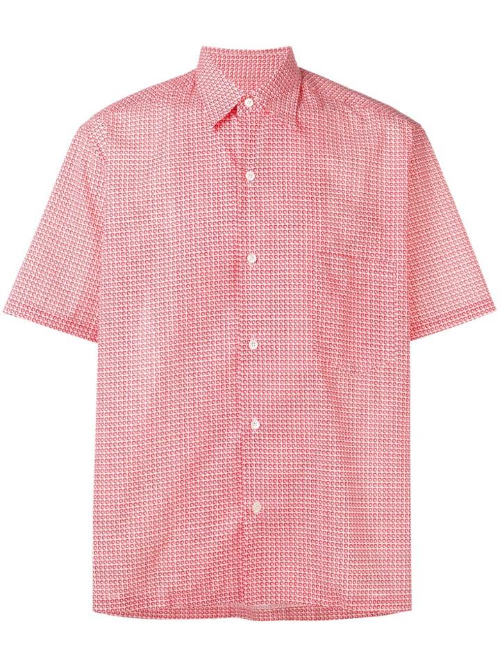 Maison Margiela Micro Square Print Shirt - Red