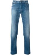 Emporio Armani Straight-leg Jeans, Men's, Size: 32, Blue, Cotton/spandex/elastane
