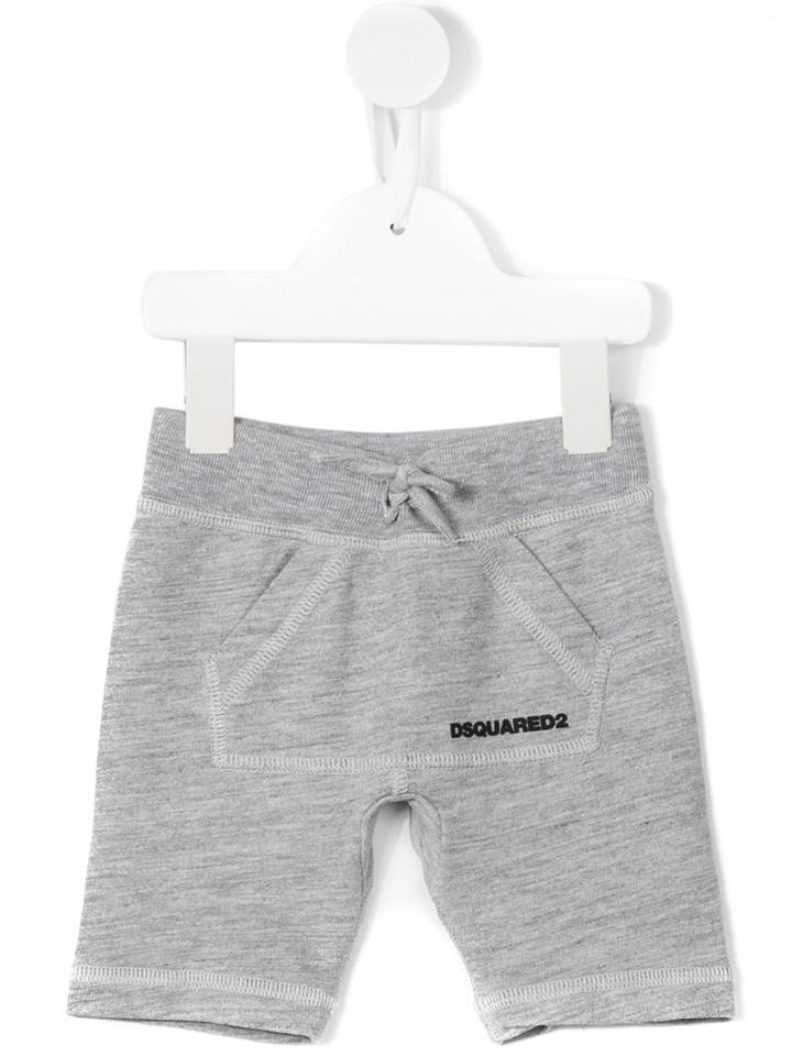 Dsquared2 Kids - Logo Track Shorts - Kids - Cotton/rayon - 9 Mth, Grey
