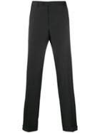 Canali Slim-fit Tailored Trousers - Black