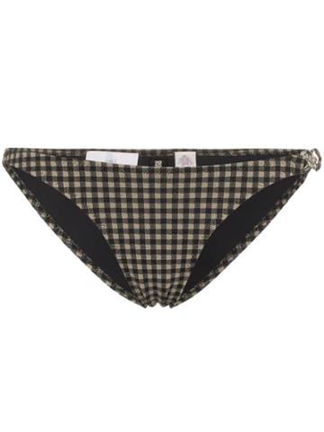 Rudi Gernreich Check Chain Bikini Bottoms - Black