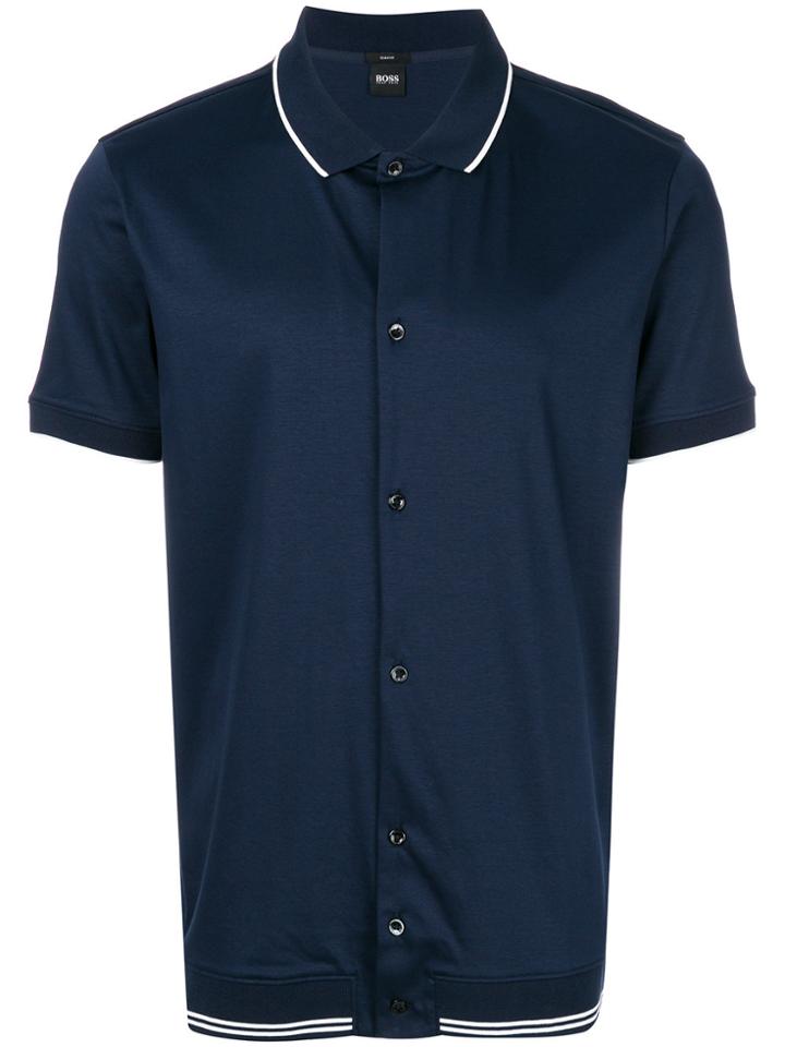 Boss Hugo Boss Buttoned Polo Shirt - Blue