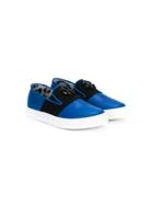 Roberto Cavalli Kids Slip-on Sneakers - Blue