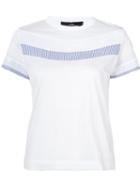 Comme Des Garçons Tricot Paneled T-shirt, Women's, Size: Small, White, Cotton