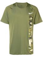 Nike Camouflage Print Detail T-shirt - Green