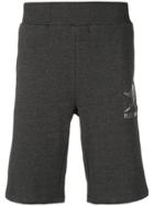 Plein Sport Brand Embossed Track Shorts - Grey