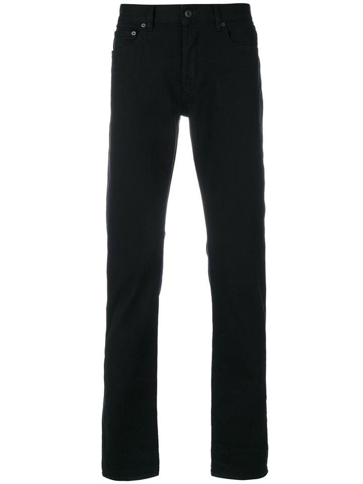 Stone Island - Straight-leg Trousers - Men - Cotton/spandex/elastane - 36, Black, Cotton/spandex/elastane