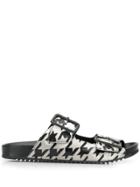 Rundholz Black Label Checked Double Strap Sandals
