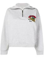 Kenzo Flying Tiger Embroidered Sweatshirt - Grey