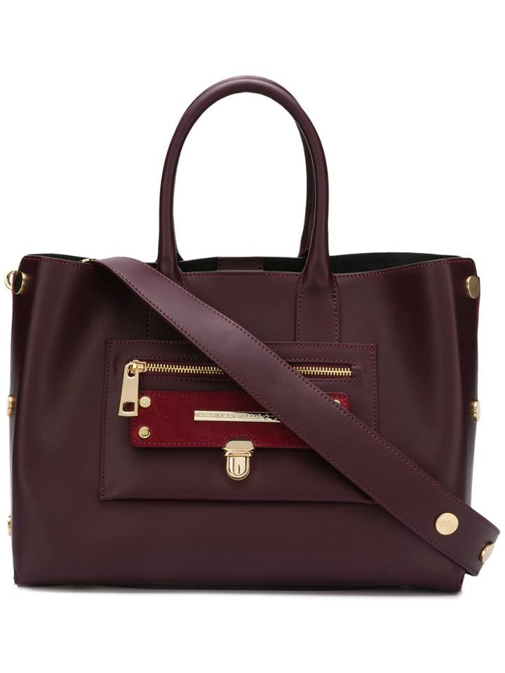 Marc Ellis Ivory Tote Bag - Red