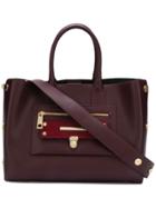 Marc Ellis Ivory Tote Bag - Red