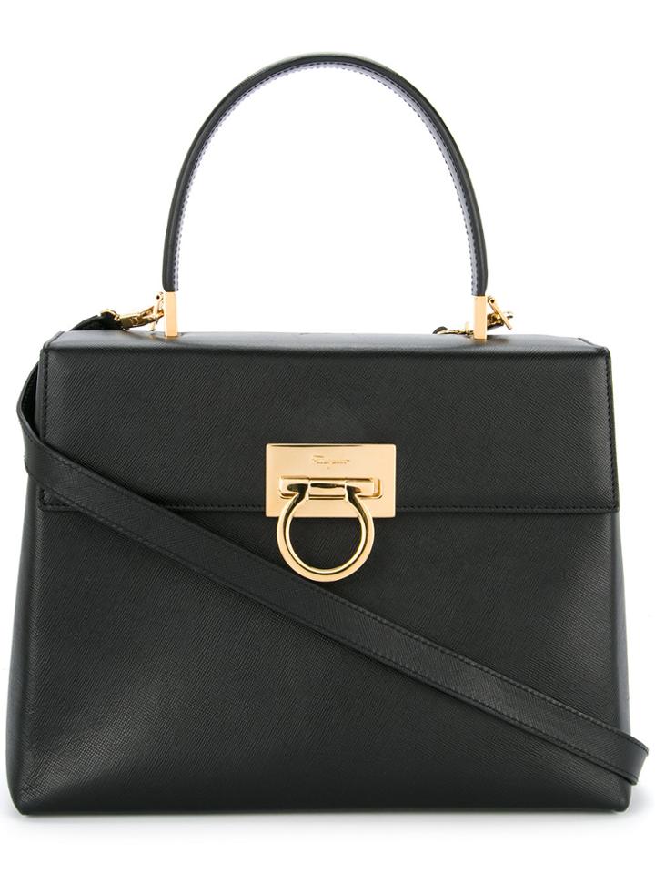 Salvatore Ferragamo Vintage Gancini Bag - Black