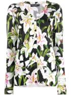 Dolce & Gabbana Floral Print Cardigan - Green