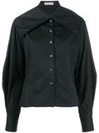 Aalto Oversizd Collar Shirt - Black