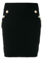 Balmain Knit Mini Skirt - Black