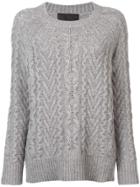 Nili Lotan Cashmere Knitted Sweater - Grey