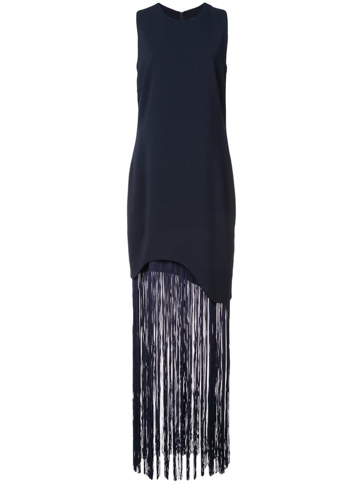 Nomia Curve Fringe Dress - Blue
