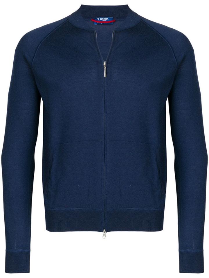 Barba Zip-up Sweatshirt - Blue