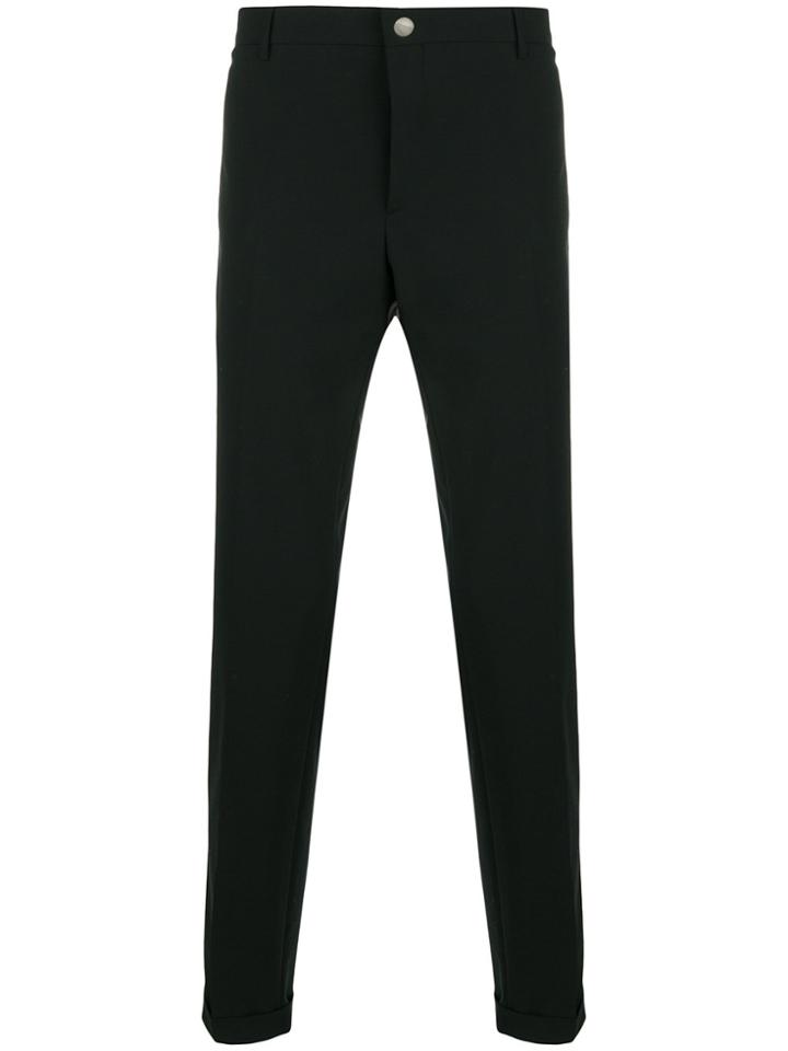 Prada Stretch Slim-fit Trousers - Black