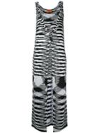 Missoni - Long Knitted Vest - Women - Polyester/acetate - 38, Black, Polyester/acetate