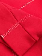 Sjyp Stitch Detail Hoodie - Red