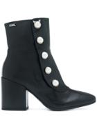 Karl Lagerfeld Lavinia Midi Boots - Black