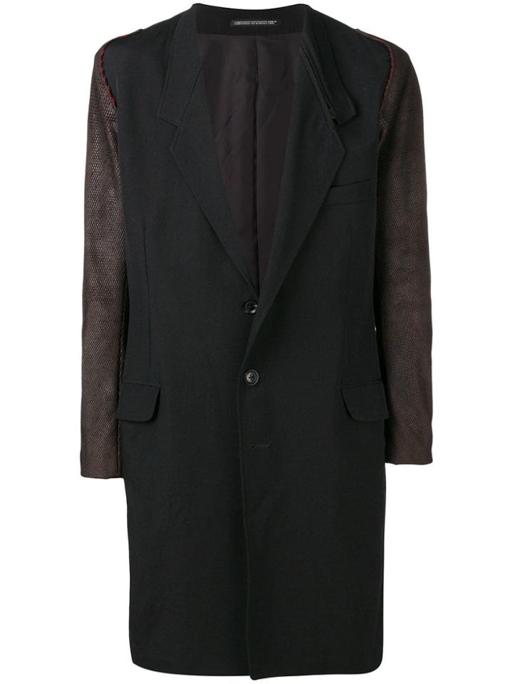 Yohji Yamamoto Deconstructed Leather Jacket - Black
