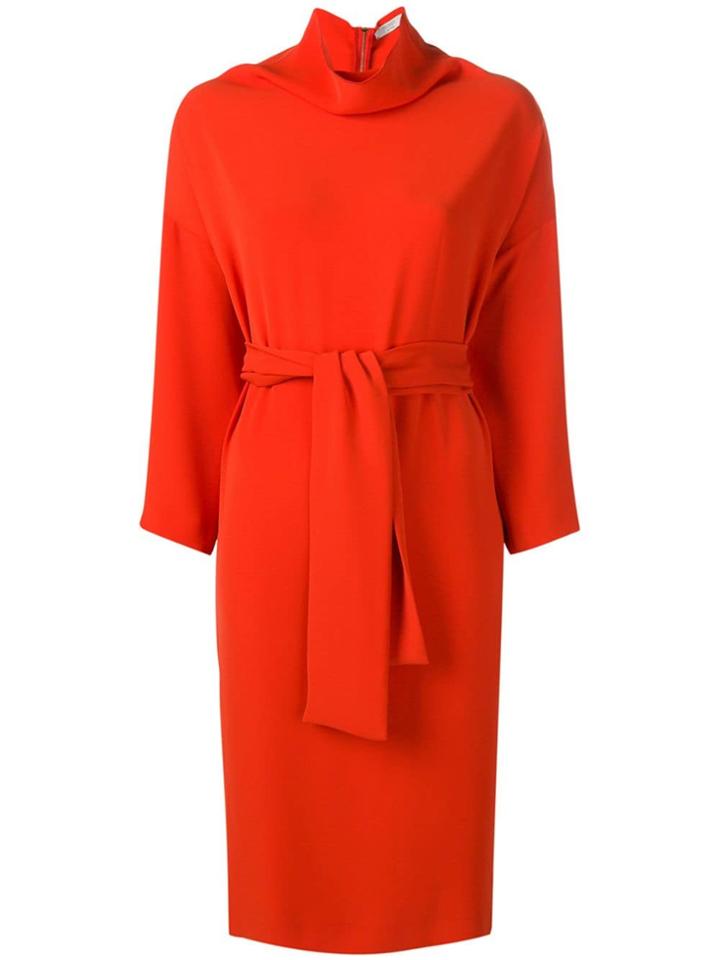 Poiret Poppy Cowl Dress - Red