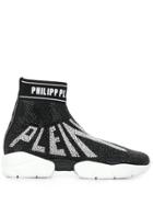 Philipp Plein Crystal Plein Hi-top Sneakers - Black