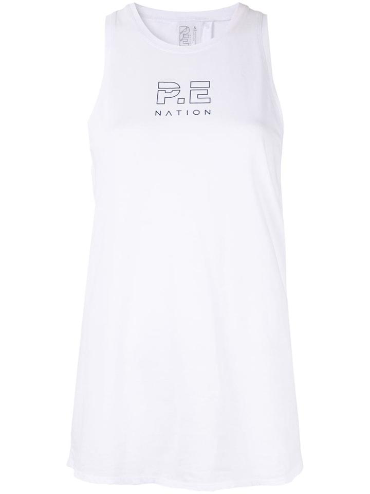 P.e Nation Double Block Tank - White