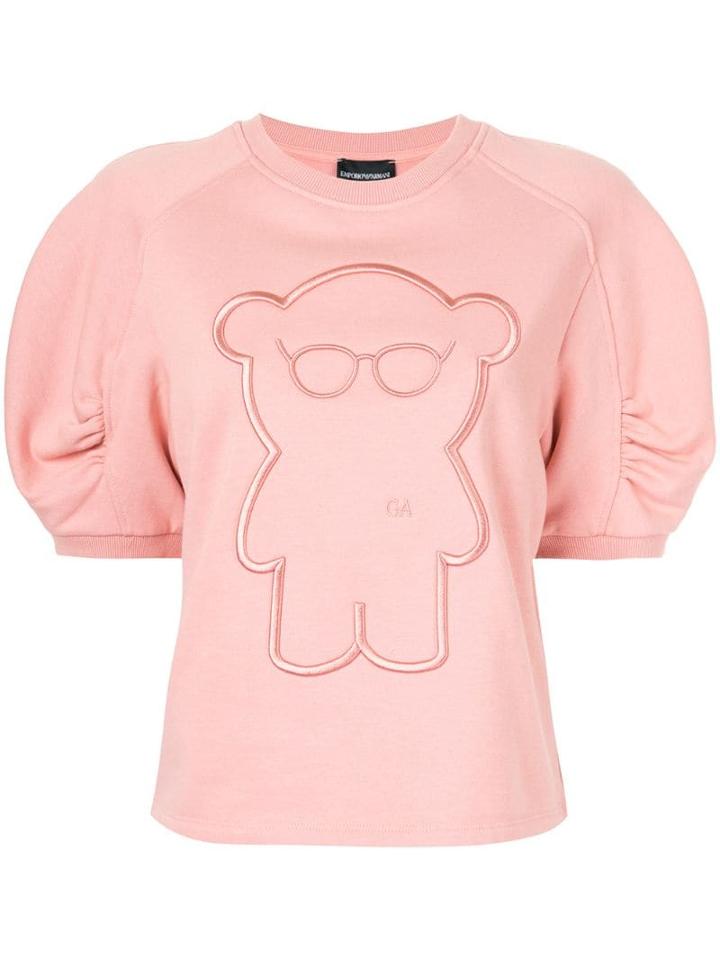 Emporio Armani Manga Bear Jumper - Pink