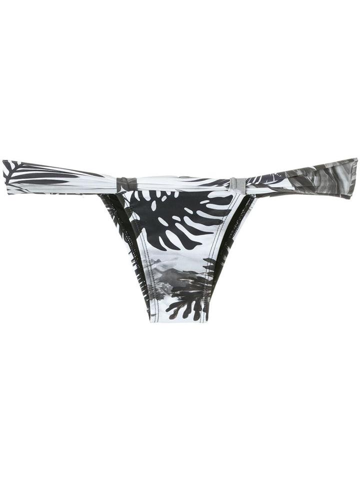 Blue Man Printed Bikini Bottom, Women's, Size: Gg, Black, Lyocell