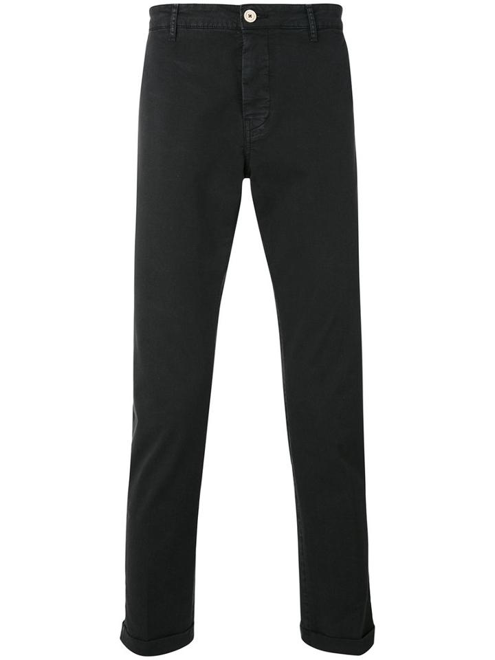 Pence - Slim-fit Chinos - Men - Cotton/spandex/elastane - 50, Black, Cotton/spandex/elastane