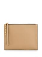 Marni Logo Charm Clutch - Neutrals