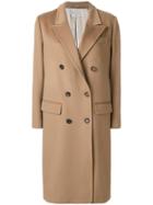 Alberto Biani Double Breasted Coat - Brown